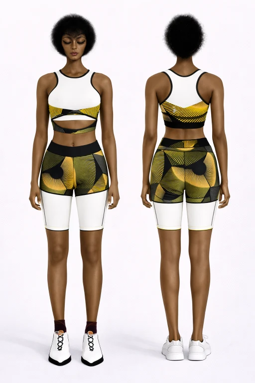 Women's Element Corset-Style Bra & Wide-Leg Jogger Set