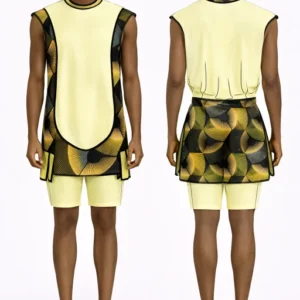 7 Men's Matrix Mesh Tee & 2-in-1 Layered Shorts Set