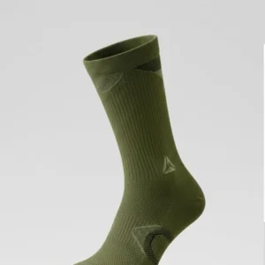 9 (1) Performance Crew Sock – Olive Green