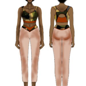 Women's Horizon Sky Mesh Overlay Legging Set